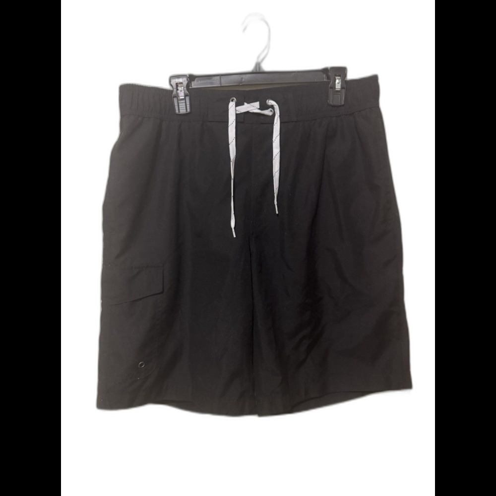 St John’s Bay Black Swim Trunks Size Large